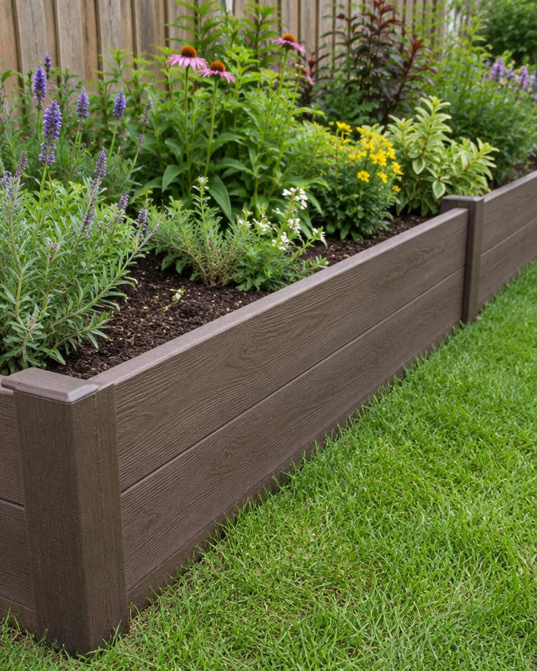 Composite Raised Bed Border